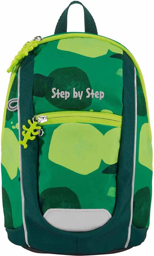 Mini sac à dos enfant 6L vert avec sangle pectorale Little Wild Cat