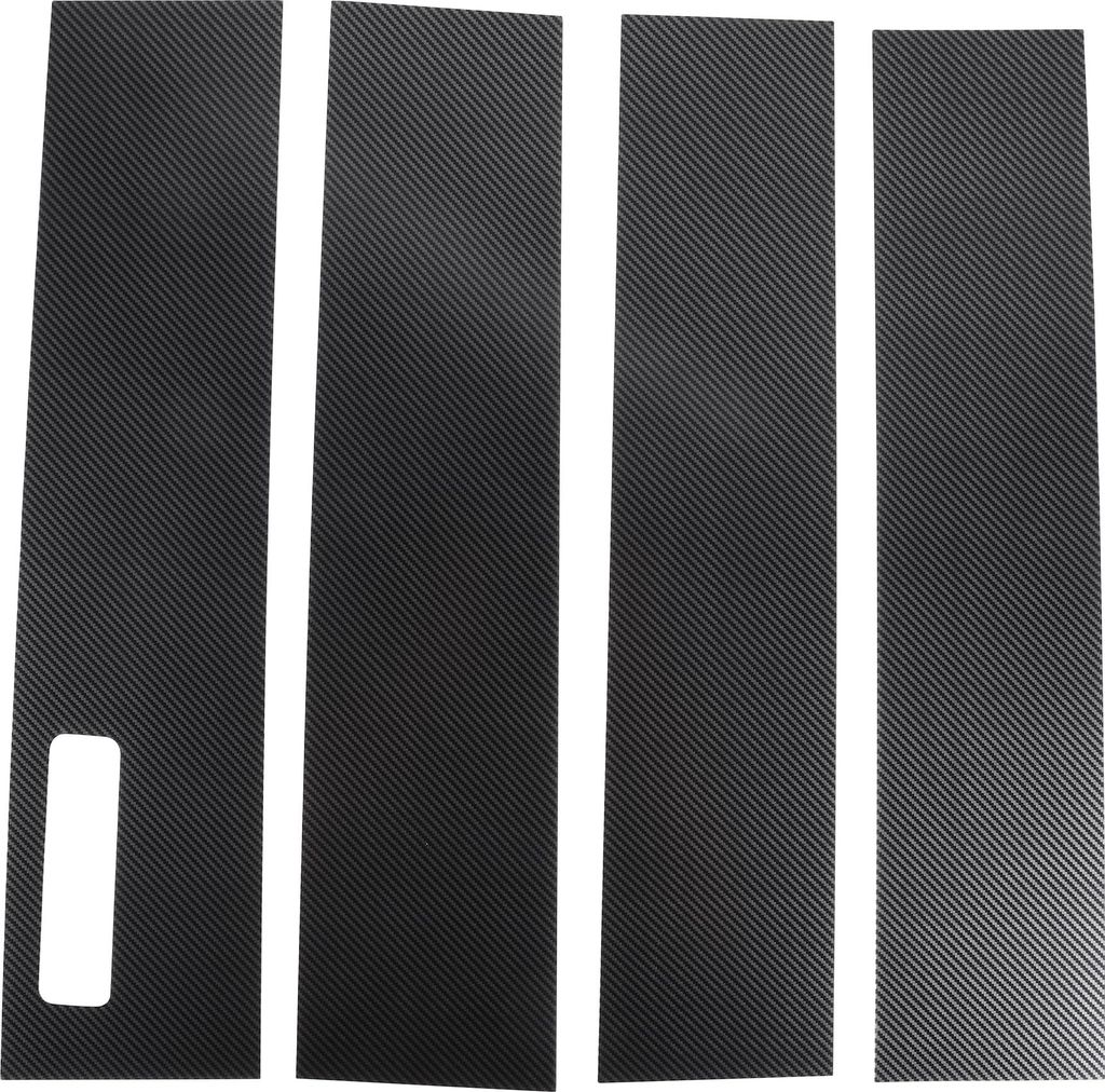 Türpfostenfensterleiste - Auto Front Links Rechts Seite Anti-Kratz-Aufkleber Pfosten - für Ford F-150 2015-2021 Kunststoff Schwarz Carbonfaser - ...