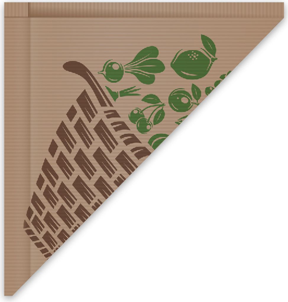 1000 Obst- und Gemüsetüten 750 g aus Papier 310x310 mm - Sicher und stabil