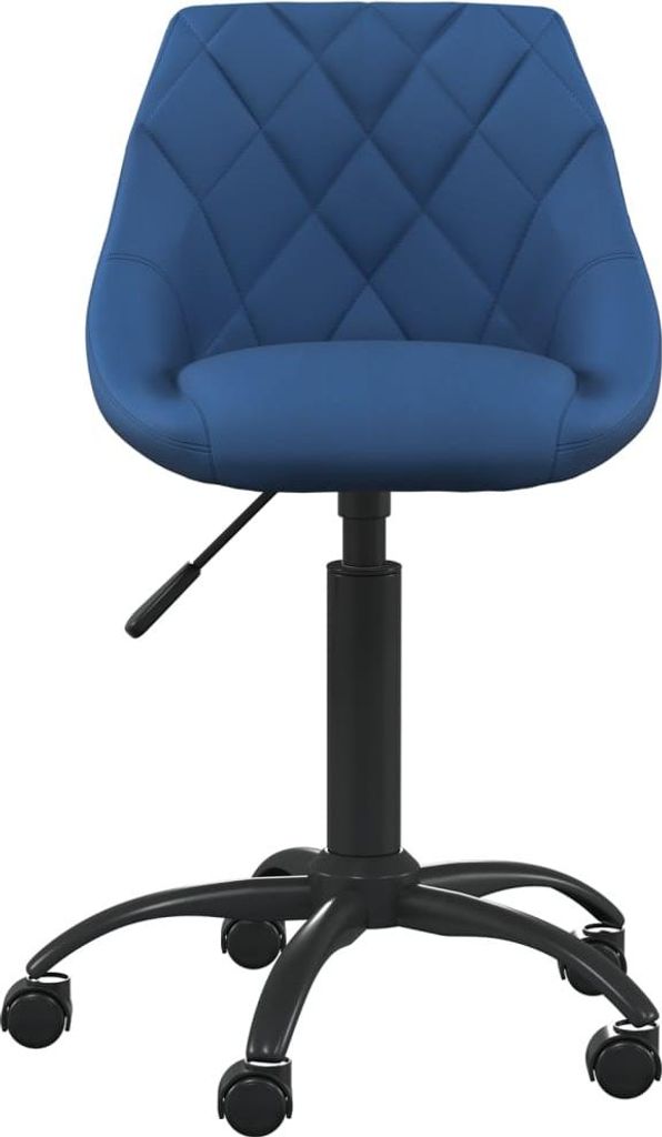 vidaXL Bürostuhl Blau Samt