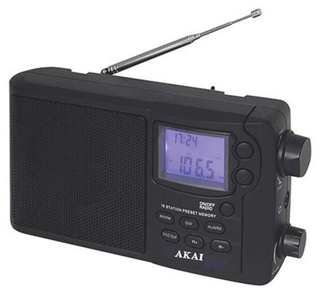 Akai APR-2418, Tragbar, Digital, AM, FM, SW, 0,8 W, LCD, 3,5 mm