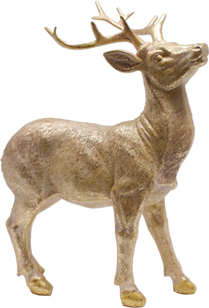 Hirsch Rentier Reh Bock Elch Kuh Geweih Deko Garten Tier Figur Skulptur Büste