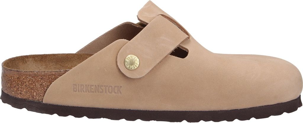 Birkenstock Boston Big Buckle Jasnobrązowy Chodaki
