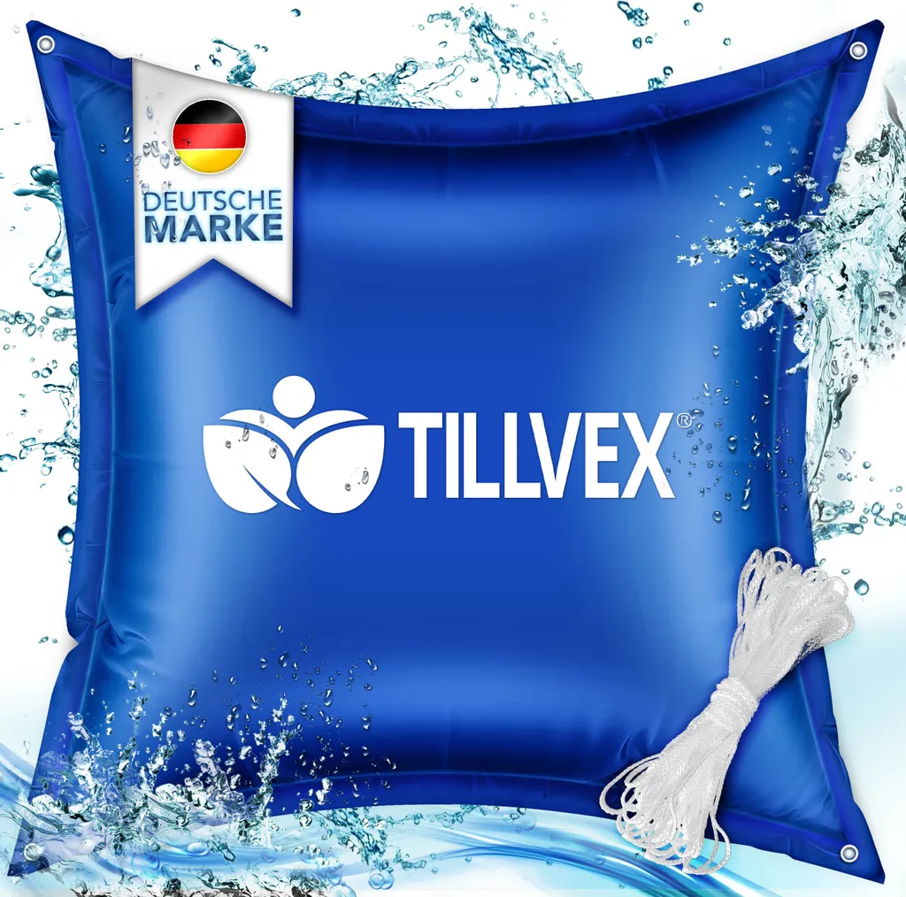 Inverno Sereno con tillvex: Set 6 Cuscini Aria XXL per Piscina Blu