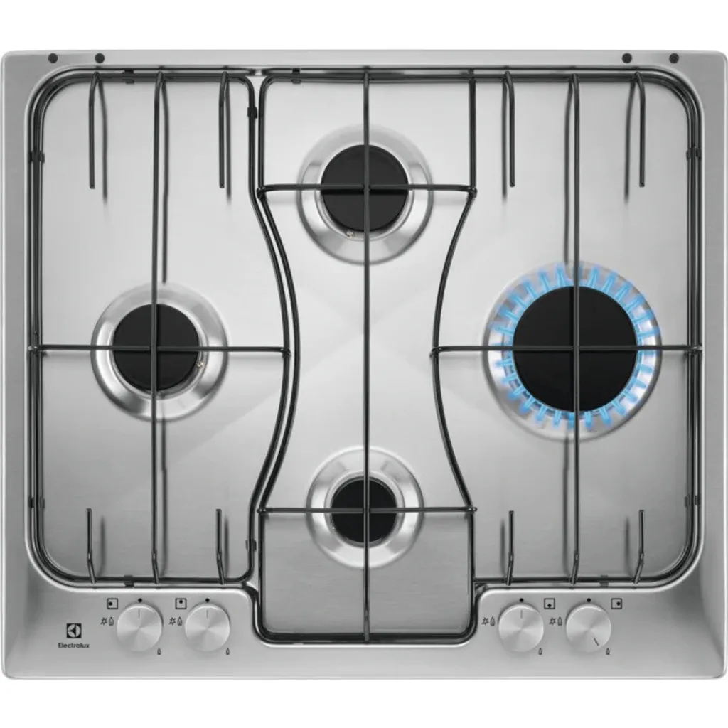 Table de cuisson gaz 4 feux Electrolux RGG6242LOX encastrable en inox