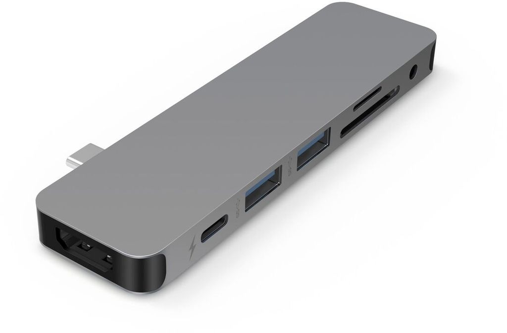 HYPER GN21D-GRAY Laptop-Dock/Port-Replikator Grau Produktbild 