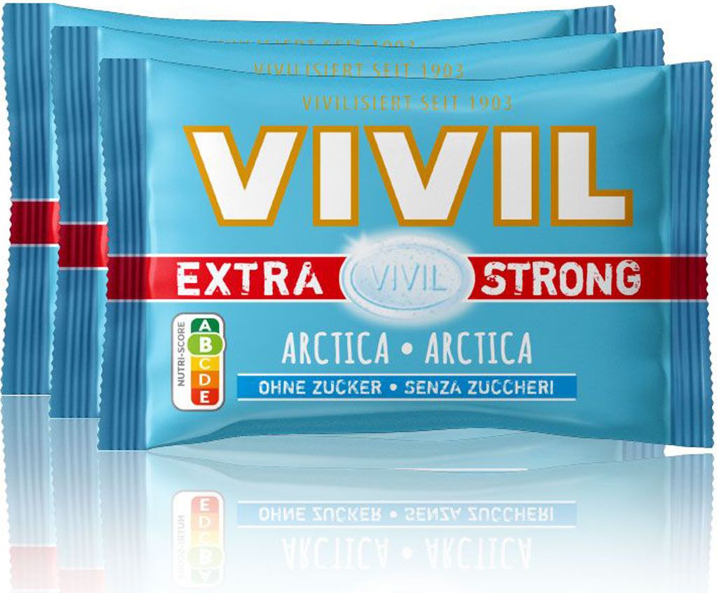 VIVIL Extra Strong Arctica Pastillen ohne Zucker | 3er Pack Produktbild 