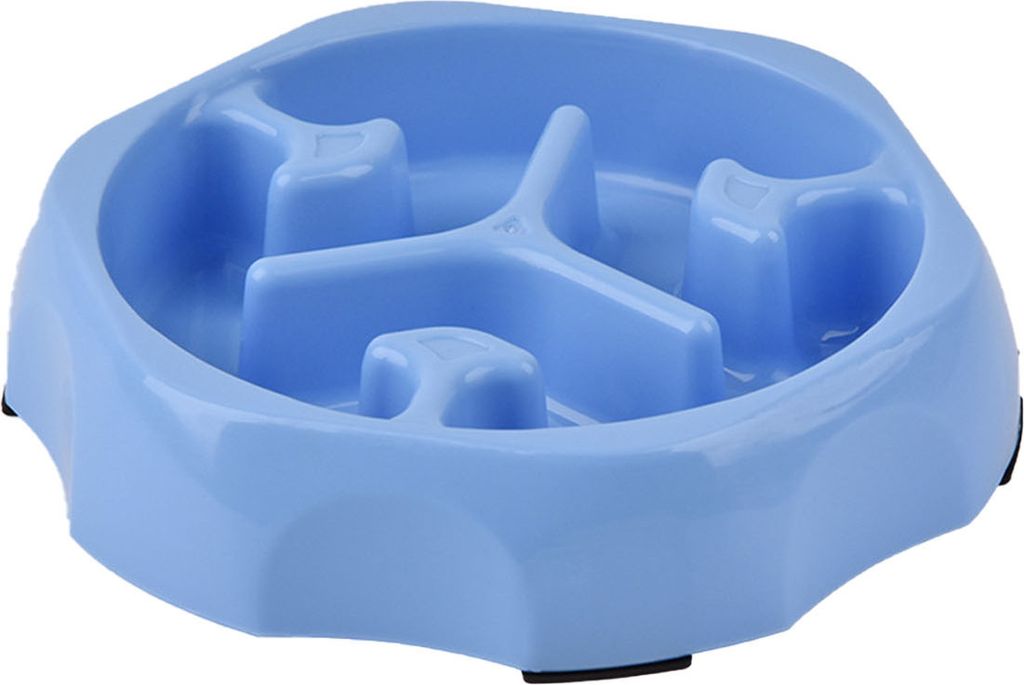 Slow Feeder Hundenapf für große Rassen, effektives Verlangsamen des Fressens, runde Form, auslaufsicherer Futternapf für Tierfutter, langsame F...