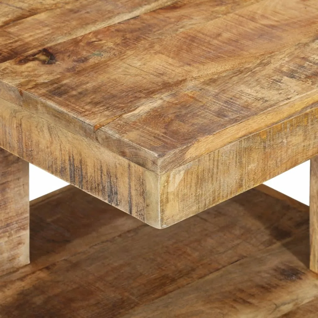 Table basse d'appoint idéale pour petits espaces en bois massif 45 cm