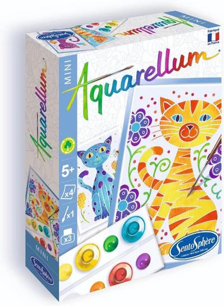 Offerta Aquarellum Mini Gatti SentoSphere: Dipingere è Facile e Divertente