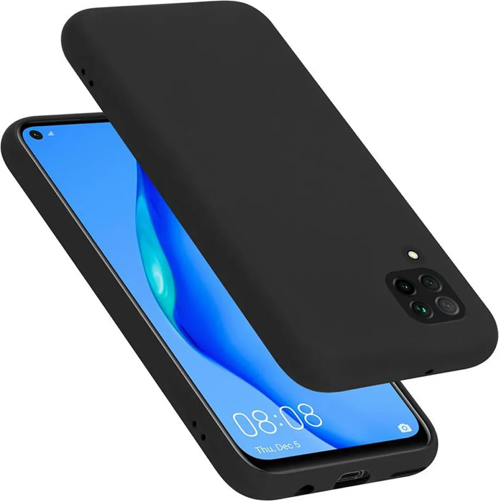 Cadorabo Cover Protettiva Nera per Huawei P40 Lite / Nova 7i in TPU