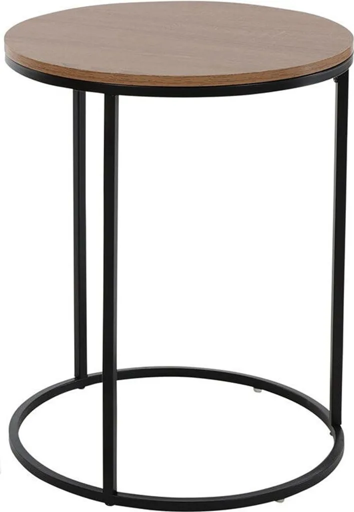 Tables de Service en Pin Clair Set de 2 Pièces au Design Minimaliste