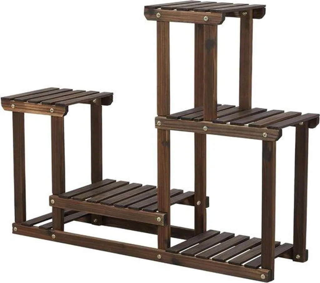 Support pour plantes intérieur et balcon - Organiseur de jardin bois