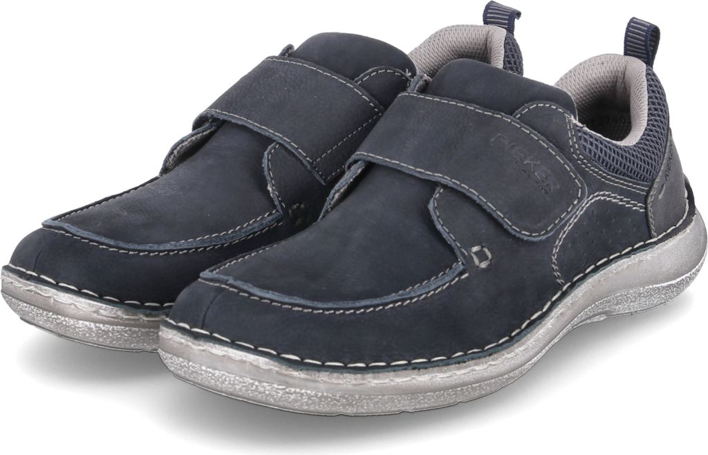 Rieker Slipper - Blau Veloursleder Größe: 41 Normal Produktbild 15