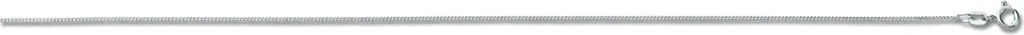 Catena Panzer Piatta Argento 925 Rodiato 1,1mm | Qualità Tedesca