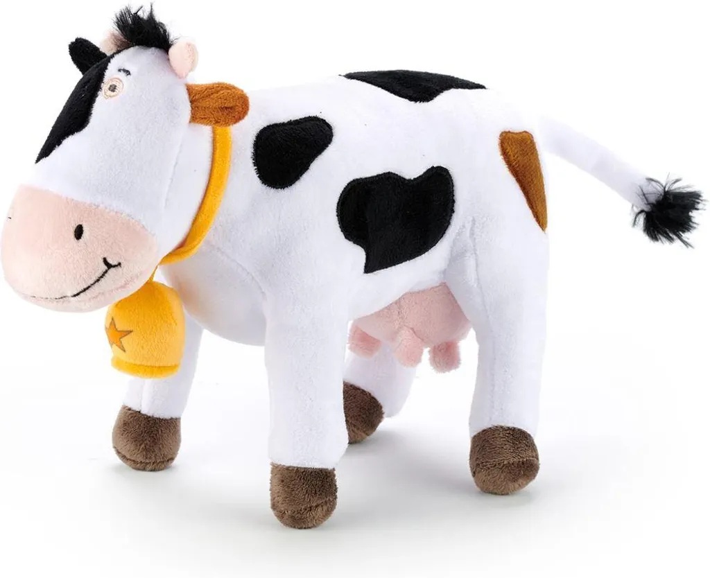 Peluche Rose la Vache Fien & Teun : Doudou Apaisant et Doux pour Bébé