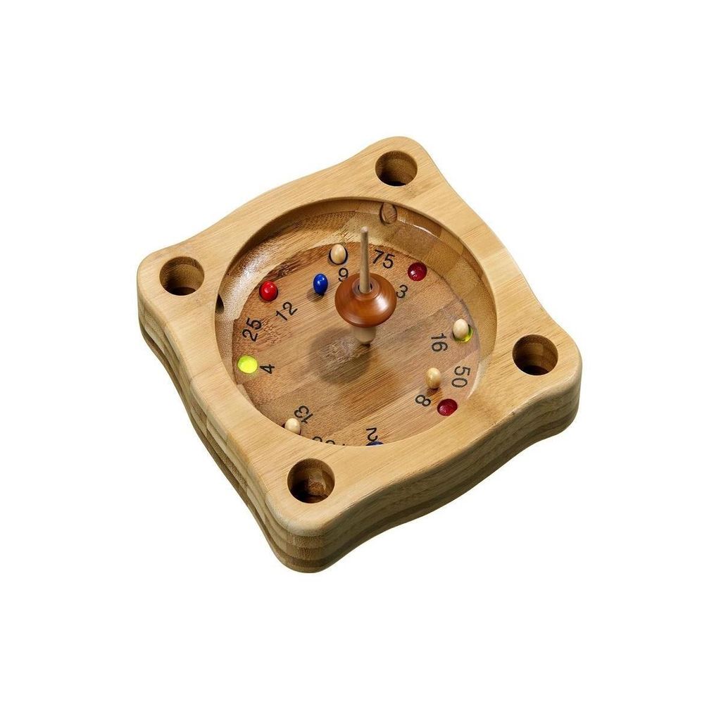 Tiroler Roulette Bambus Brettspiel aus Holz, ab 6 Jahren, 2+ Spieler