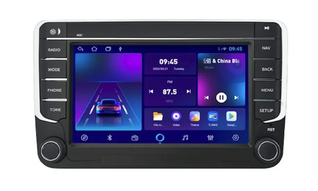 Autoradio Android pour Volkswagen Golf Passat Tiguan avec GPS et WiFi