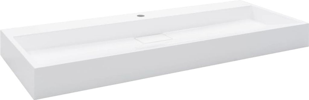 vidaXL Umywalka 120 x 46 x 11 cm Odlew mineralny/odlew Zdjęcie produktu 