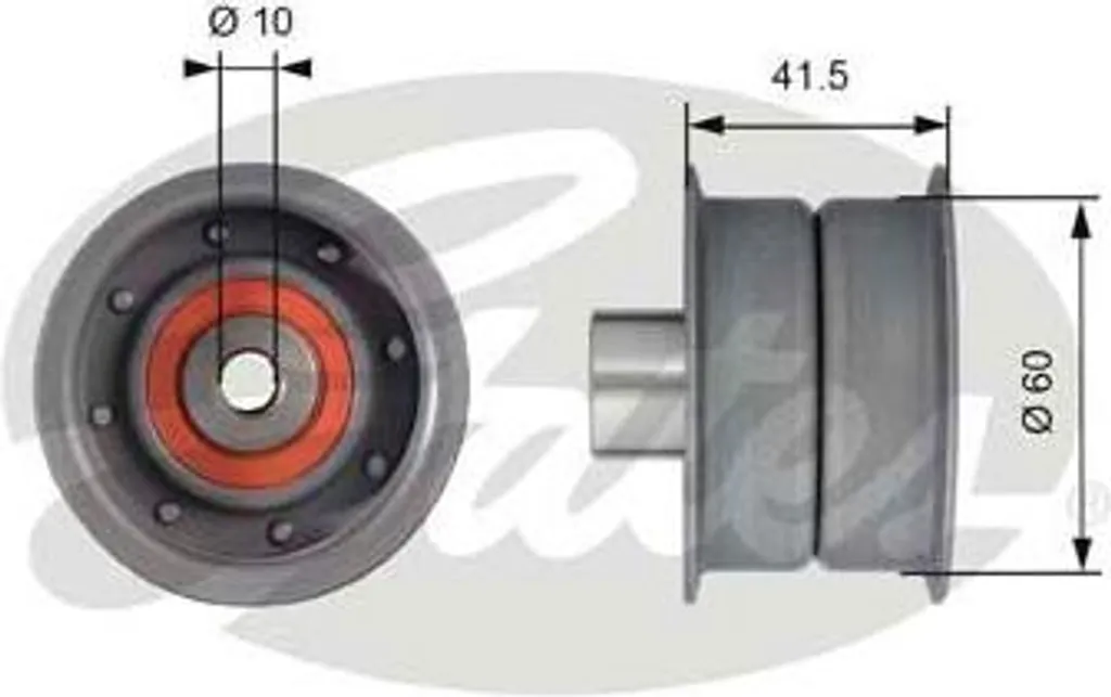 Rouleau de guidage T42106 Gates pour entretien Nissan Serena Trade