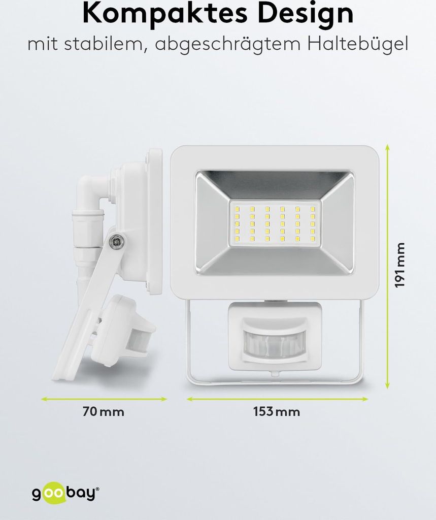 LED-Außenstrahler, 30 W, mit Bewegungsmelder Produktbild 12