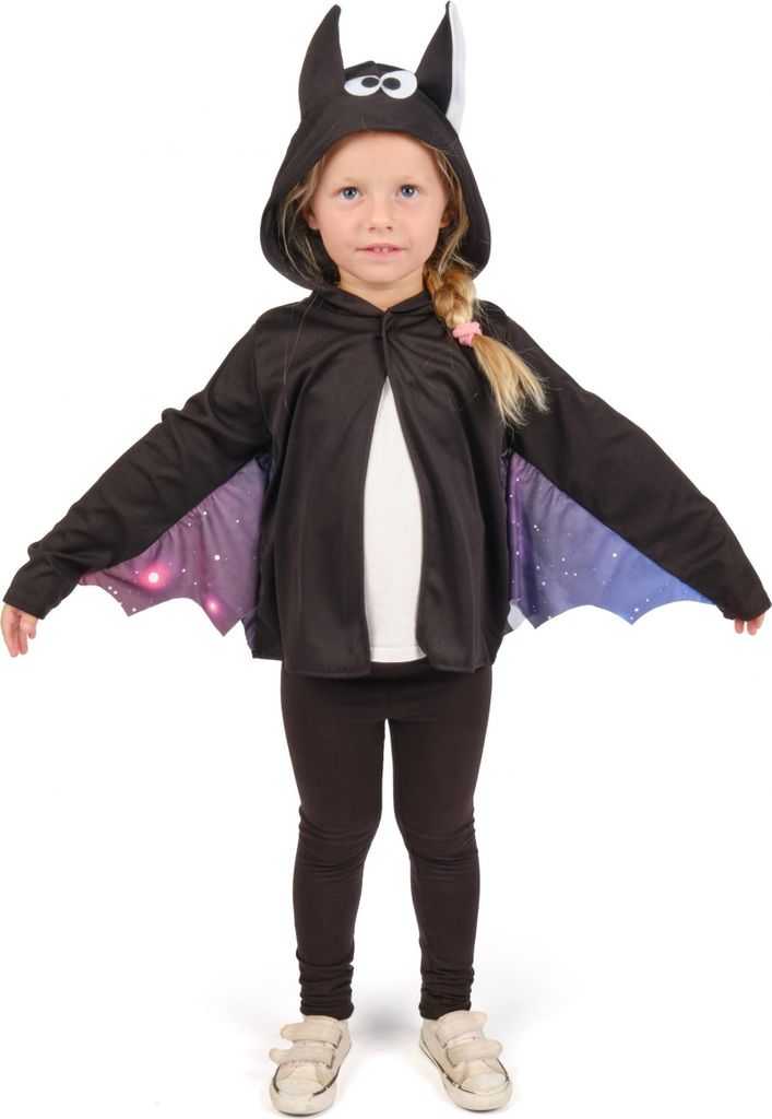 Süße Fledermausjacke für Kinder schwarz-lila - 122/134 (7-9 Produktbild 