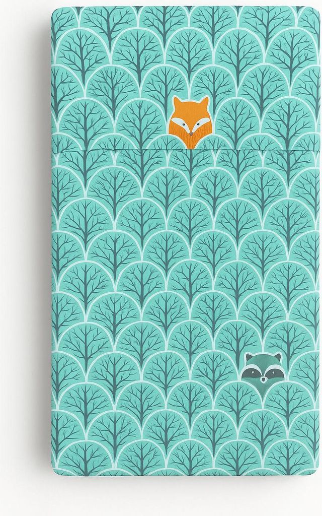Drap housse en coton pour lit bébé 120x60 cm - Mint Forest Image du produit 