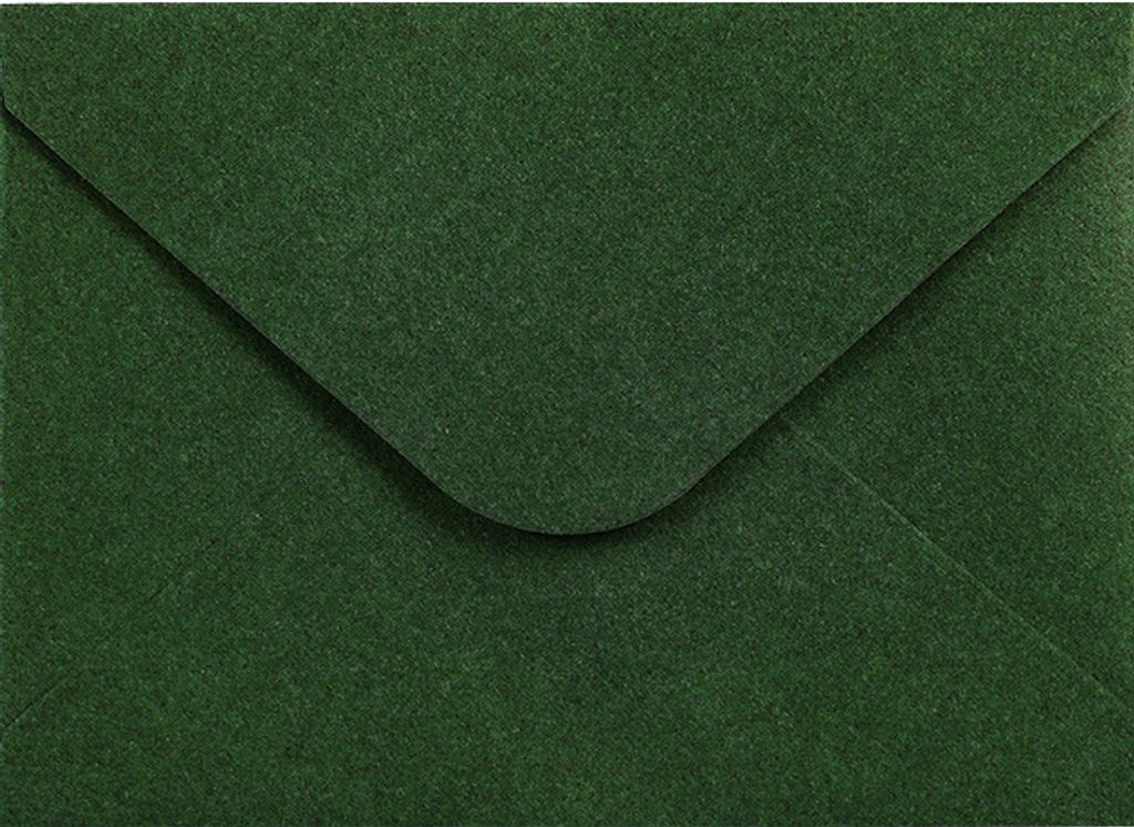 25x Briefumschläge B6-17,5 x 12,5 cm - Dunkelgrün - Nassklebung mit spitzer Klappe - 120 g/m² - Für Hochzeit, Gruß-Karten, Einladungen