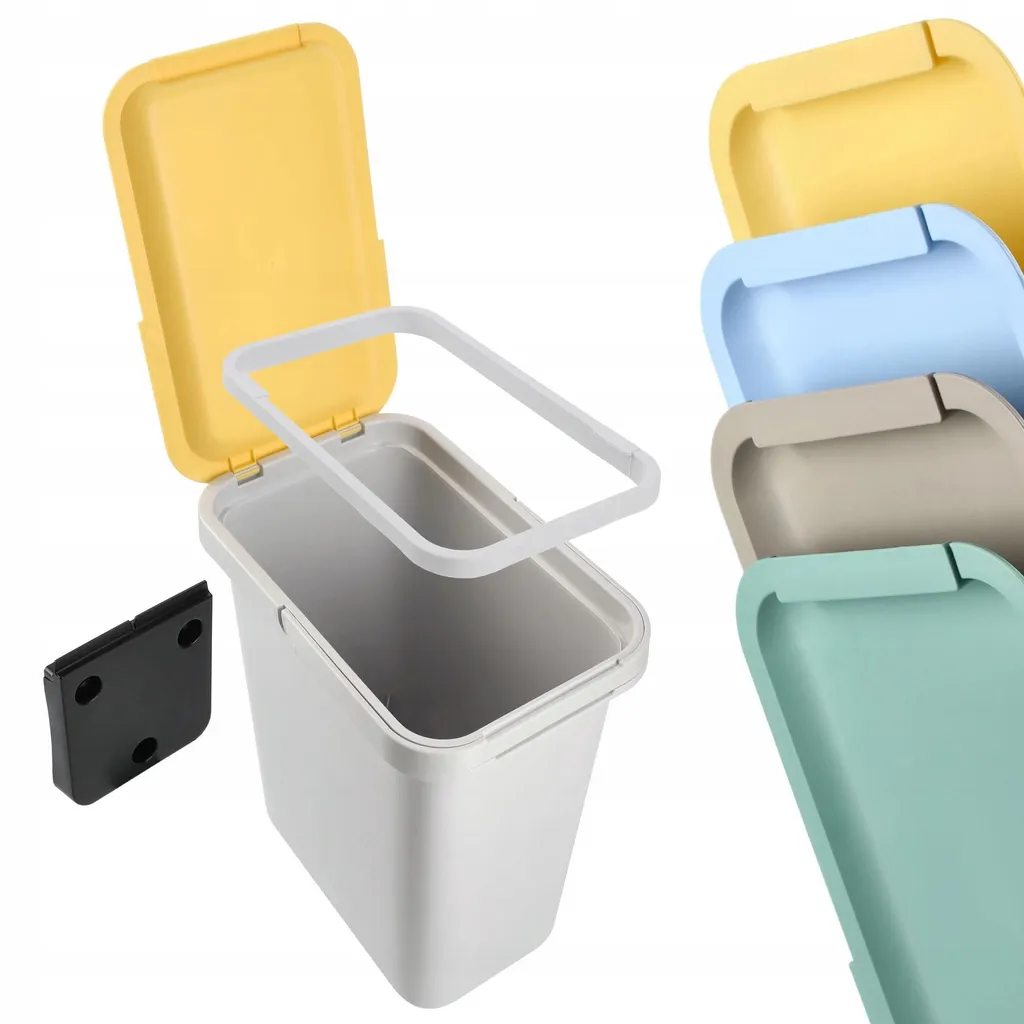 Système de tri 4 x 12 litres avec support robuste - Capacité 48 Litres