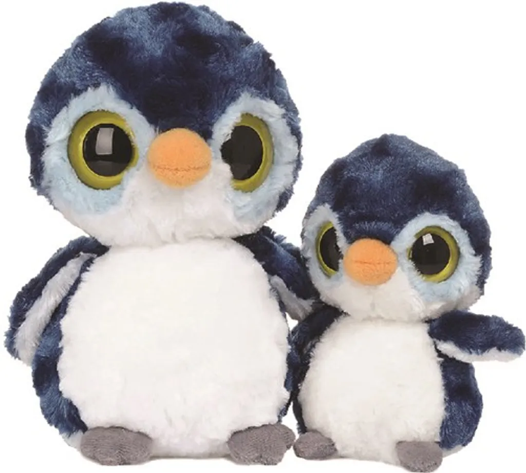 Doudou Pingouin Kookee YooHoo - Peluche Taille M Anti-Stress Enfant