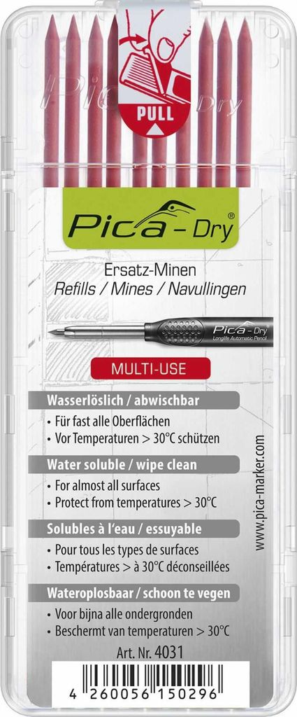 Sada náplní Pica-Dry 10x červená vlhčená utierka 10 Obrázok produktu 