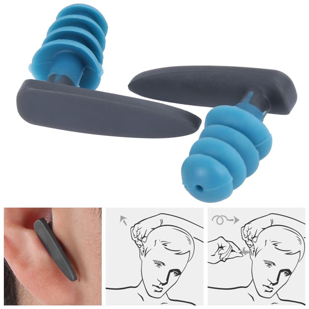 2PCS potápěčské elastické měkké vodotěsné špunty do uší Obrázek produktu 7