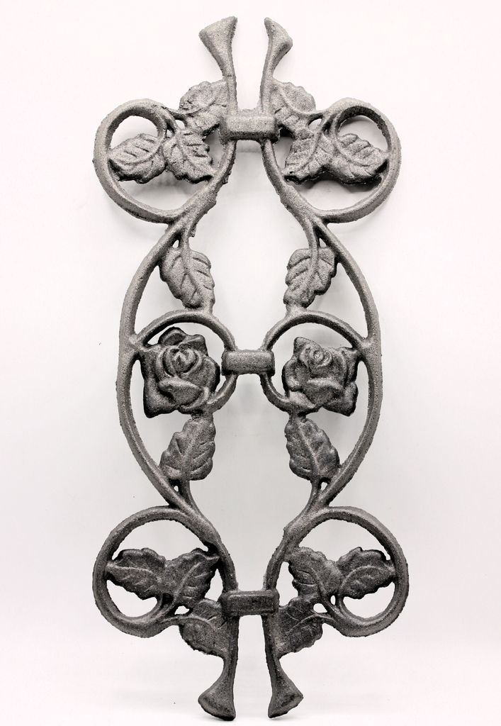 UHRIG Wundervoller Gartensticker, stilvolles Ornament aus Gusseisen für z.B. Zaun, Geländer uvm.