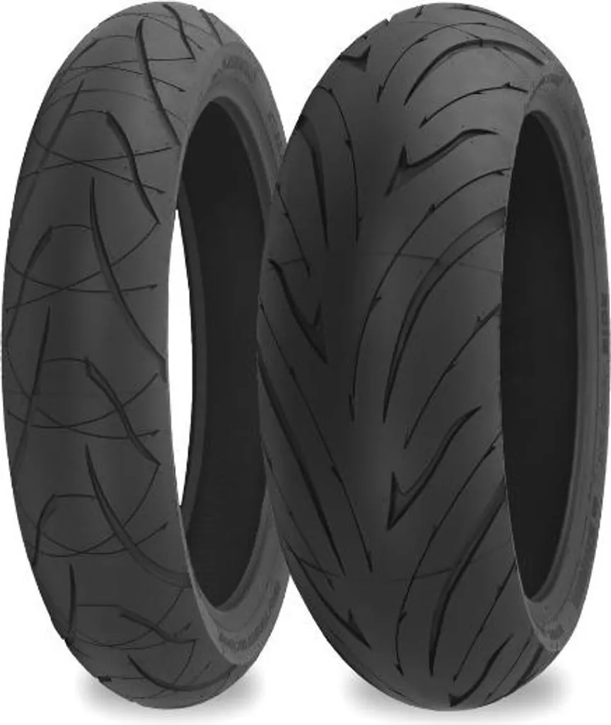 Pneu Shinko 016 120/70ZR17 58W TL Avant avec Gomme Double Composant