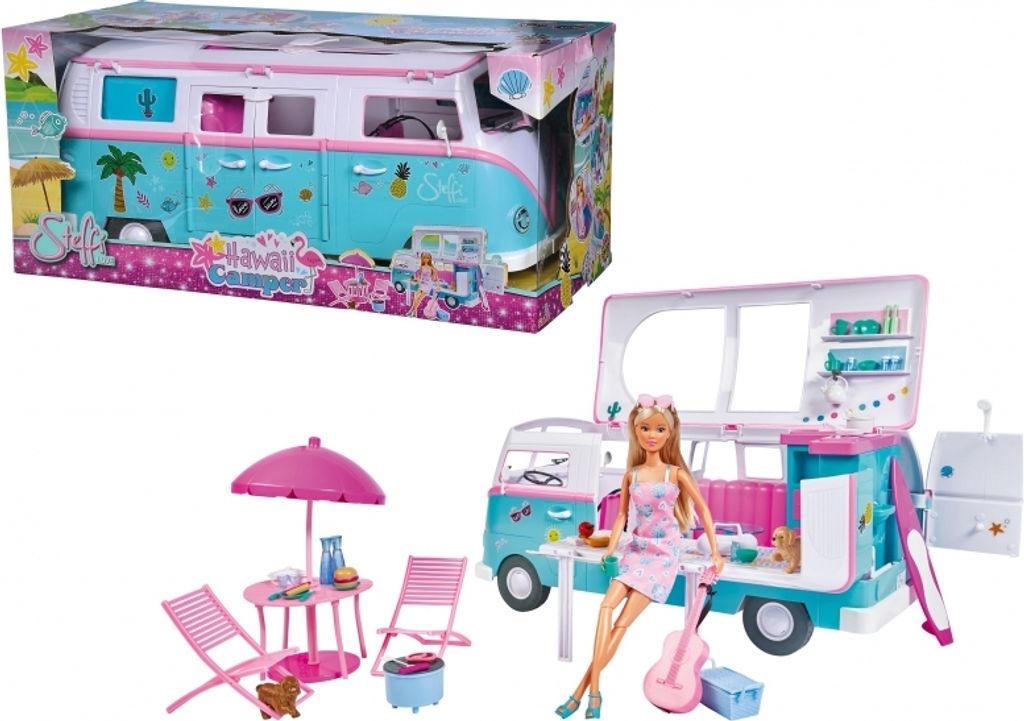PROMO Steffi Puppe mit Wohnmobil Simba Auto Camper Produktbild 8