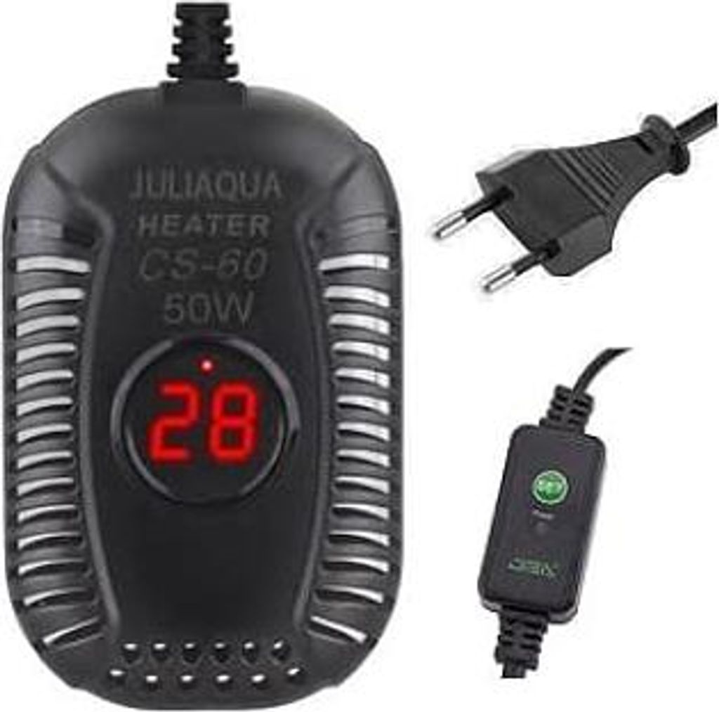 Aquarienheizer mit Temperaturanzeige, Einstellbarer Aquarienheizung, Heizstab für Fische, Heizung für Schildkröten 25W / 50W / 100W / 150W (G-50W)