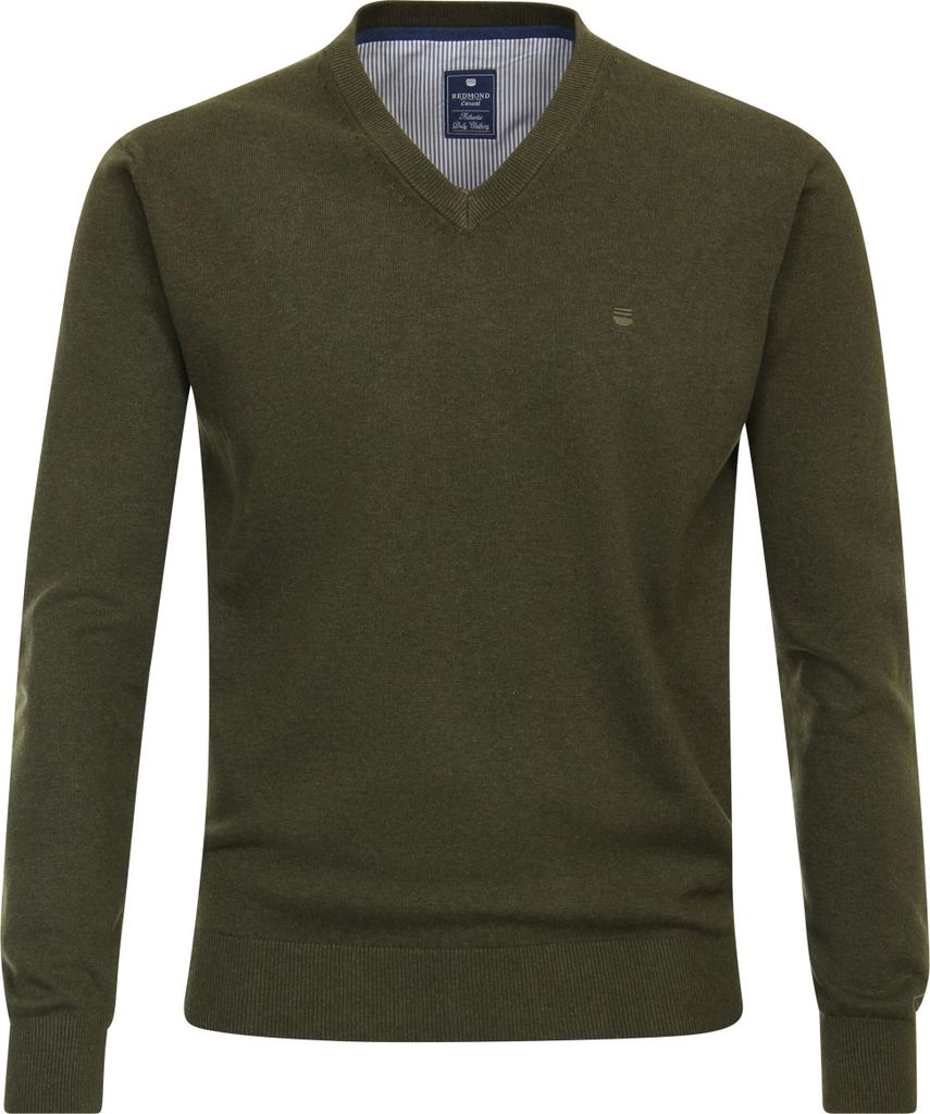 REDMOND Casual Herren Pullover Langarm V-Ausschnitt Produktbild 