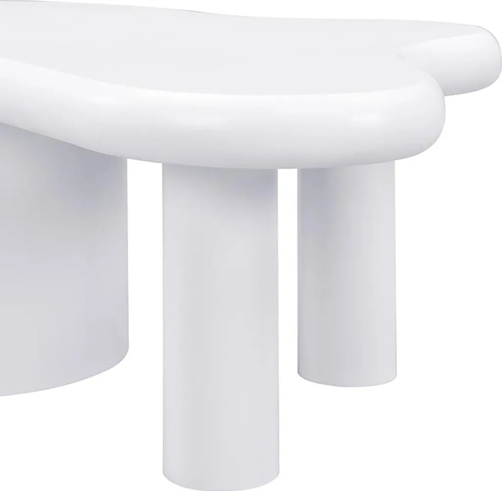 Table Basse de Salon Moderne Blanche - Table de Rangement en MDF de 97 cm - 10