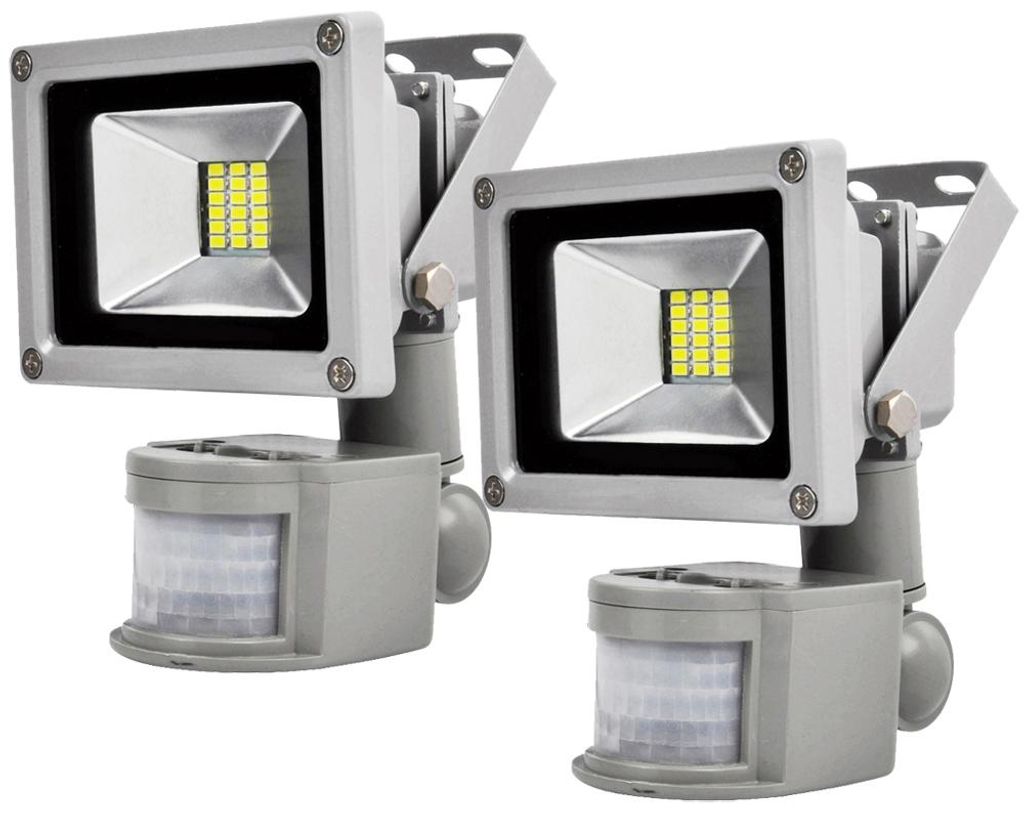 Greenmigo 2x 20W SMD Fluter mit Bewegungsmelder LED Produktbild 