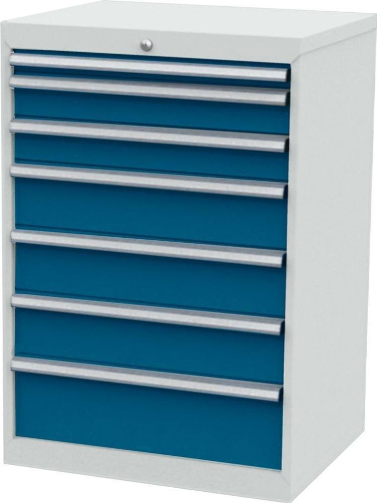 Forum Schubladenschrank FS7 7S H1020mm RAL7035/5010, 4317784945981