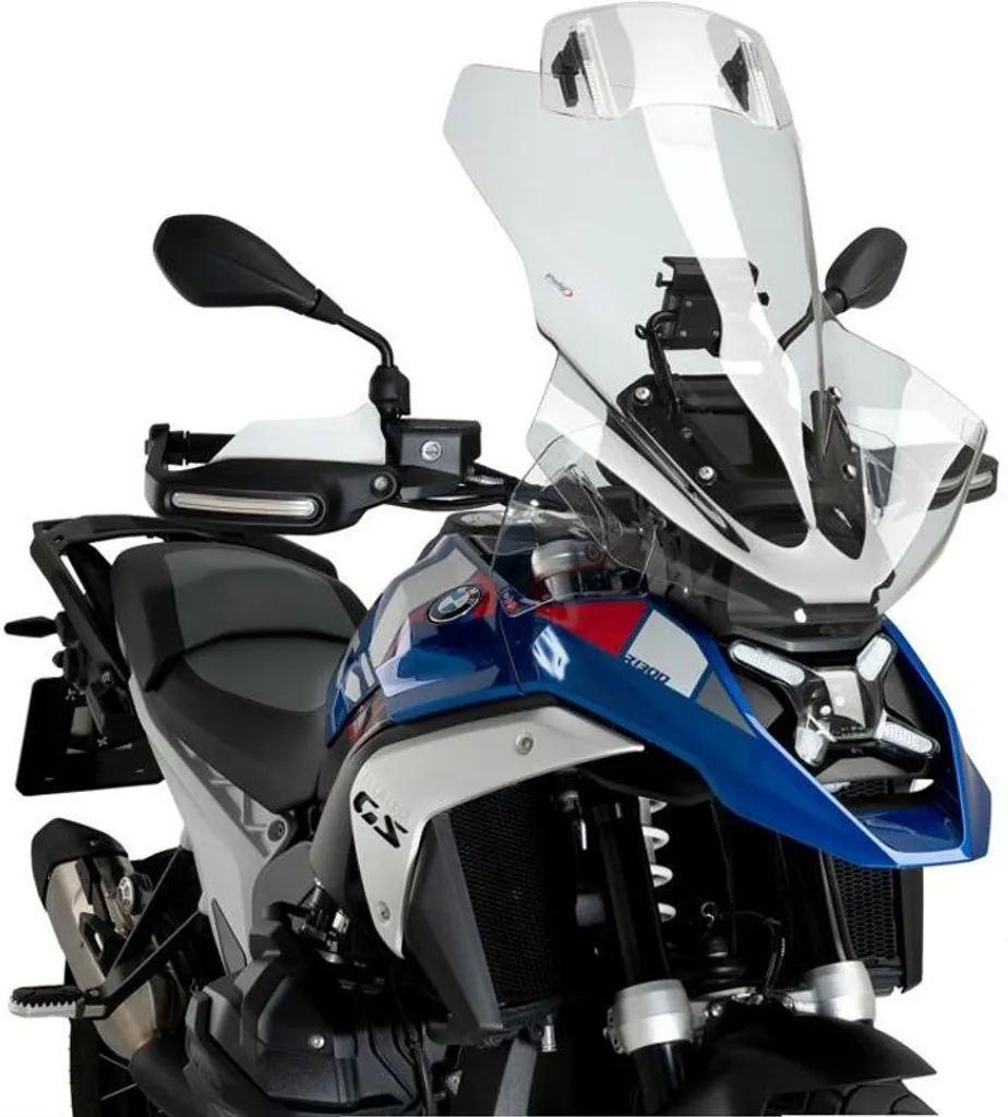 Bulle Touring BMW R1300GS PUIG 21841W Transparente avec Déflecteur Réglable