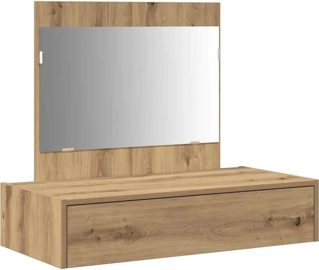 vidaXL Tavolino da toilette con cassetti Marrone 83 x 40 x 70 cm Materiale a base di legno