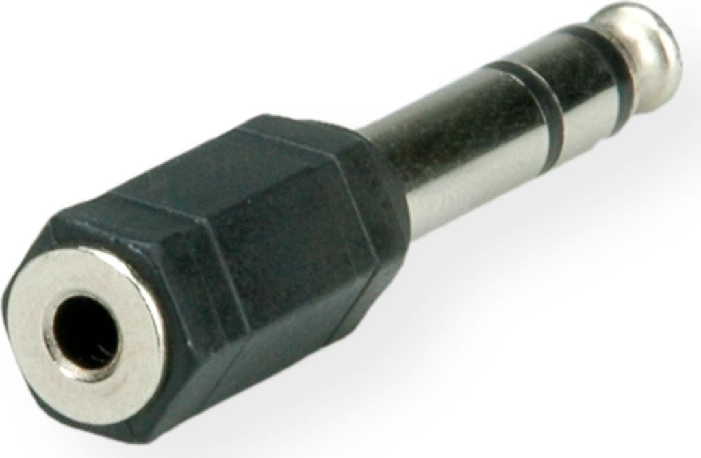 ROLINE Stereo Adapter 6,35 mm Stecker - 3,5 mm Buchse