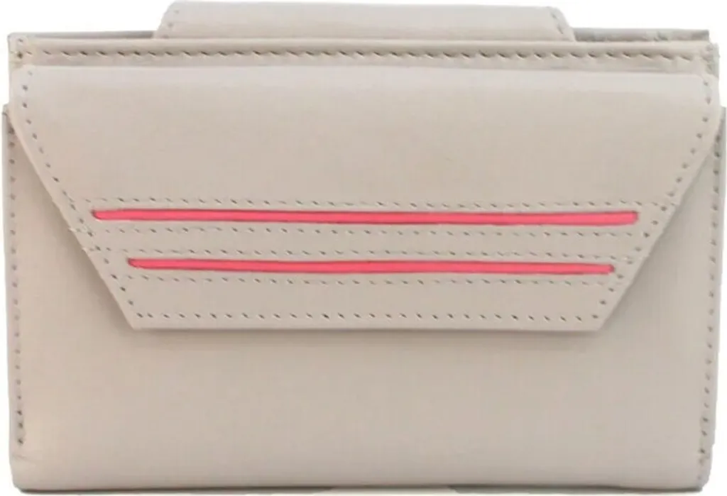 Eastern Counties Leather - Portafoglio in pelle "Kamila" EL388 (taglia unica) (avorio/rosso)