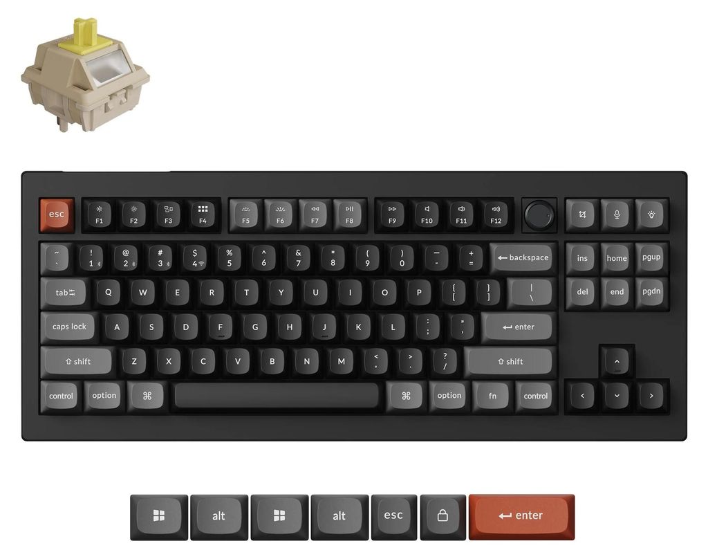 Clavier mécanique sans fil Keychron V3 Ultra 8K QWERTY US Image du produit 
