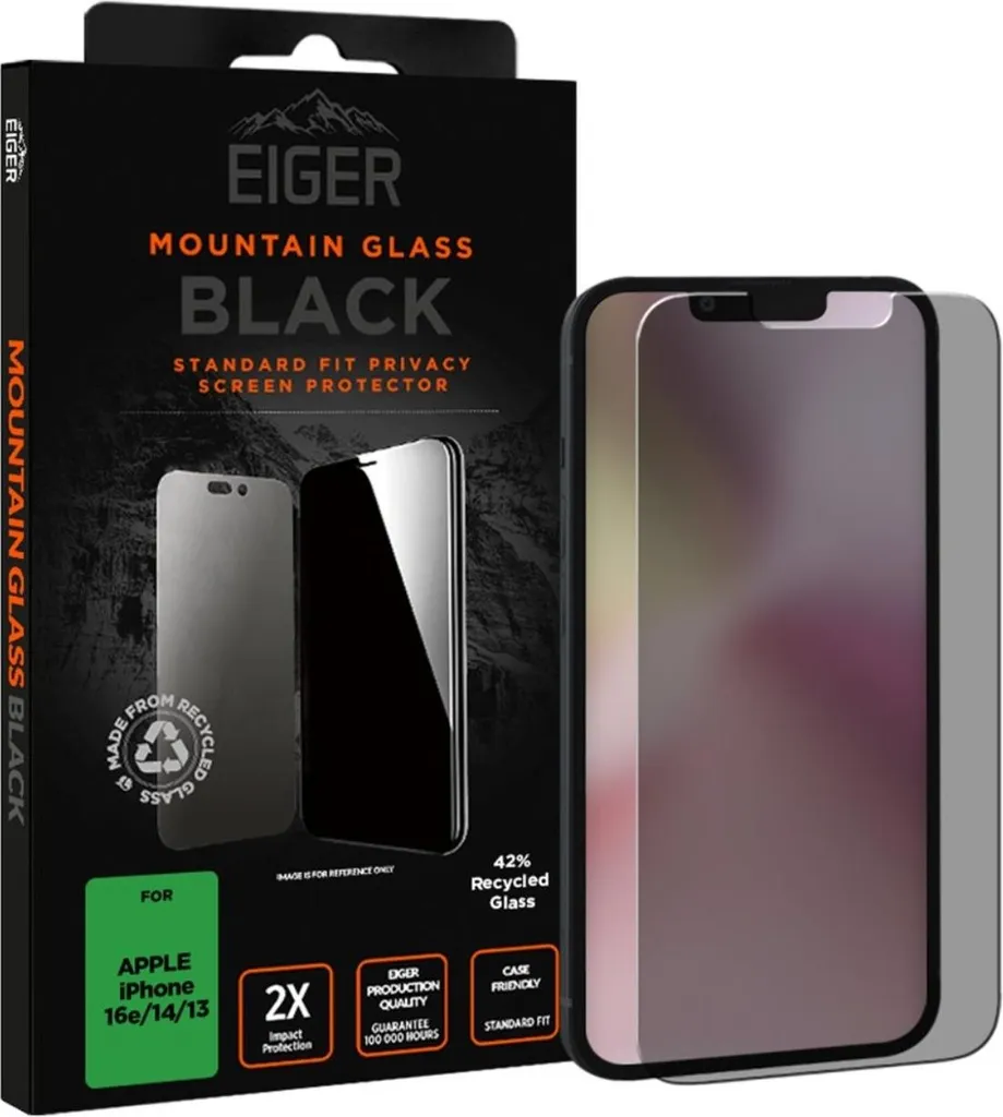 Eiger Mountain Black Privacy per Apple iPhone SE 2025/14/13