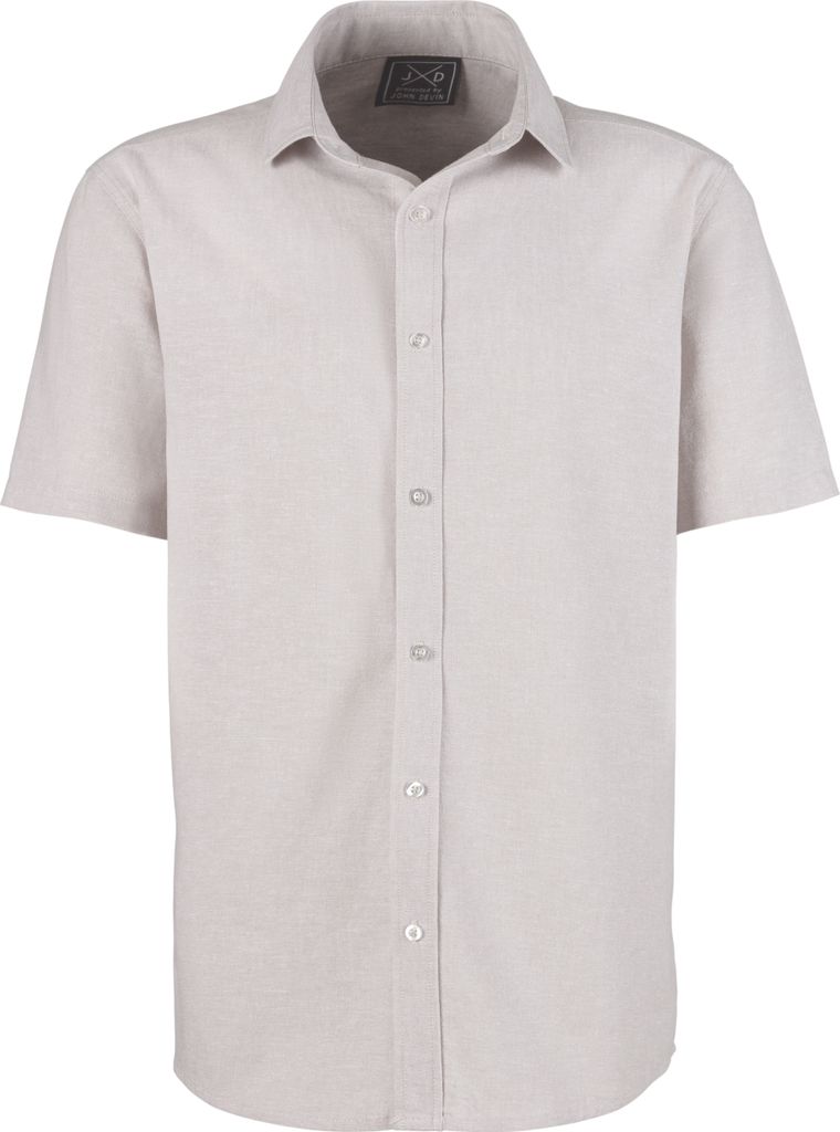 JOHN DEVIN Kurzarmhemd beige Größe M