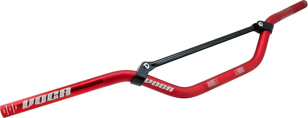 Guidon alu rouge VOCA Racing d.22,2mm haute résistance style cross