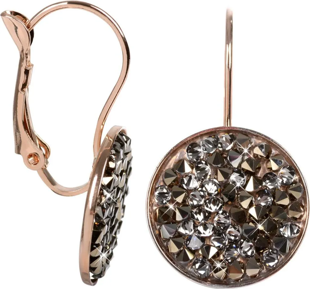 Boucles d'oreilles bronze anti-allergie Rocks Chocolate