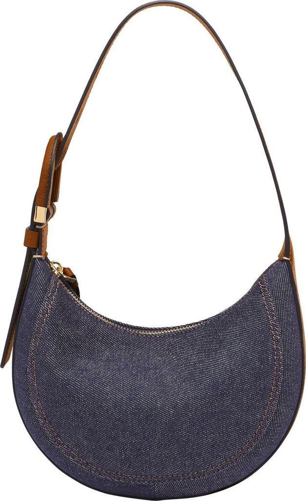 FOSSIL Umhängetasche Harwell Crescent Bag Blue dunkelblau